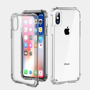 Shockproof Case Apple iPhone XR Transparent Clear 4 Corner Cushion Gel Cover - Picture 1 of 1
