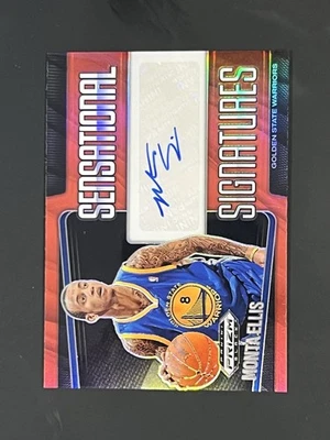 Monta Ellis Prizm Black Auto Numbered /99 - Image 1 of 2