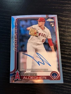 2025 Topps Chrome Samuel Aldegheri Rookie Auto RC Rookie #RA-SA Angels - Bild 1 von 1