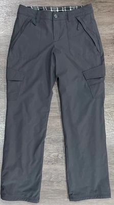 Pantalones Eddie Bauer para mujer gris carbono forrados polar carga exterior talla 4 Foto 1 de 4
