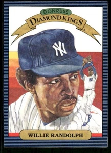 1986 Leaf/Donruss Diamond Kings Willie Randolph #16 New York Yankees D - Picture 1 of 2