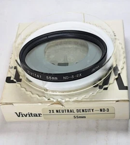 55mm Neutral Density ND 0.3 Glass Lens Conversion Filter 55 mm Japan Vivitar ND3 - Picture 1 of 3