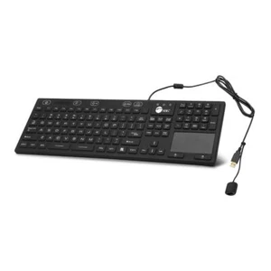 SIIG Keyboard with Touchpad, USB Keyboard, IP68 Compliant (JK-US0W11-S1) - Picture 1 of 7