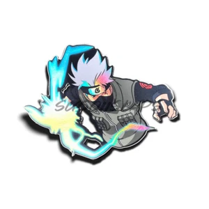 Naruto Kakashi olografico anime sbirciatore / decalcomania / adesivo per laptop - Foto 1 di 1