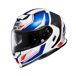 Casco Shoei Neotec 3 Grasp TC-10 bianco/rosso/blu ribaltabile Bluetooth pronto - Foto 1 di 6