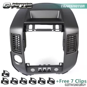 Center Dash Radio AC Bezel W/O Speaker Bezel Fit For 04-2006 Nissan Titan Armada - Foto 1 di 11