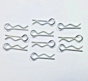 🔥🏁 1/16 R/C Steel Body Clips - Curved Easy Install🏁🔥 - Picture 1 of 7