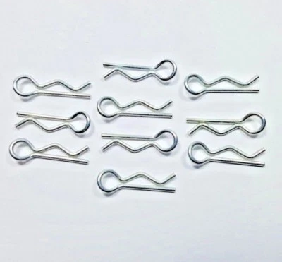 🔥🏁 Clipes de corpo de aço 1/16 R/C - Curvo fácil instalação🏁🔥 - Imagem 1 de 4