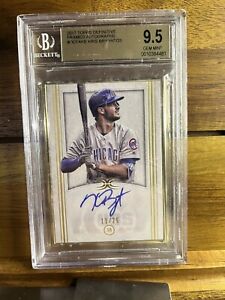 2017 Topps Definitive Collection Framed /25 Kris Bryant #DCFA-KB Auto BGS 9.5/10