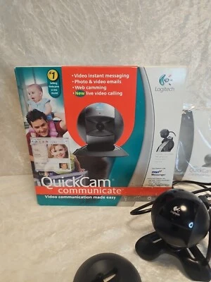 Logitech Quick Cam Communicate USB 2.0 961465-0403 Web Cam Built In Microphone04 - Image 1 of 4
