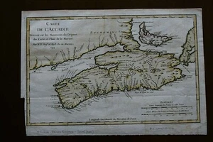 Kanada - Map de L'Accadie 1744 aus Charlevoix  - Bild 1 von 12