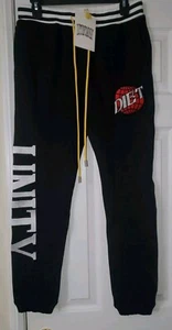 Pantalones para correr Diet Starts Monday para hombre talla M negros - Imagen 1 de 8