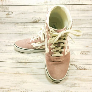 Vans Damenschuhe Größe US 9 rosa Schachbrettmuster rosa mittelhohe Schuhe - Bild 1 von 10