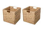 Trademark Innovations Collapsible Storage Basket with Wire Frame (Set of 2).