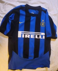 Inter Milan 2003 2004 Nike Jersey Shirt Mens Size S Soccer Vintage Rare Retro - Picture 1 of 8