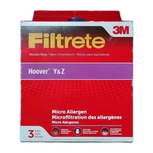 Hoover Y und Z Filtrete Micro Allergen Box mit 3 Staubsaugerbeuteln 3M - Bild 1 von 2