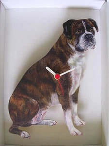 Brindle Boxer Dog Wall Clock. New & Boxed. - Picture 1 of 1