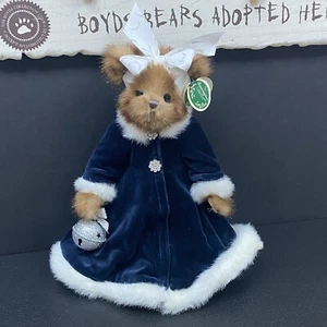 Peluche de Navidad The Bearington Collection Bear Sandra 14” visón retirado limitado - Imagen 1 de 12
