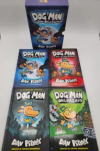 DOG MAN: The Crime-Biting Collection 4 Book Hardcover Graphic Novel Set - Picture 1 of 7