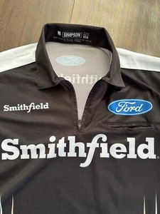 Stewart-Haas Racing M Team Issued Smithfield Ford Crew Shirt NASCAR Almirola - Picture 1 of 4