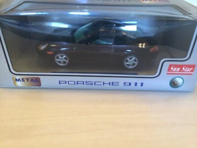 SUN STAR - PORSCHE 911 CARRERA COUPE (BLACK) - 1/18 DIECAST - Image 1 of 4