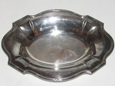 03F8 Antico Piano Cesta A Fruits Metallo Argento Decorazioni Nastri Louis XVI - Immagine 1 di 4