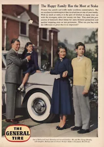 1953 General Tire: Happy Family Vintage Print Ad - Picture 1 of 1