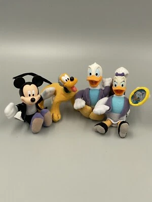 Lote de 4 juguetes Disney McDonalds House of Mouse 2001 de colección Mickey Donald Daisy Pluto Foto 1 de 4