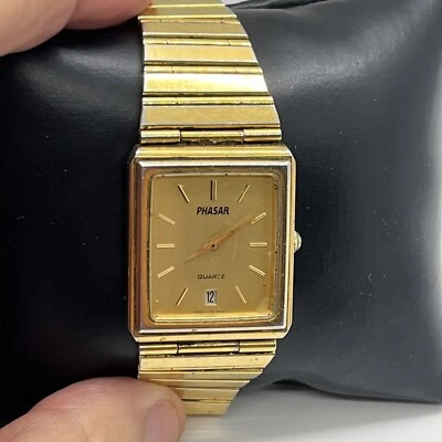 Мужские часы Phasar золотистого цвета как есть  - Изображение 1 из 4
