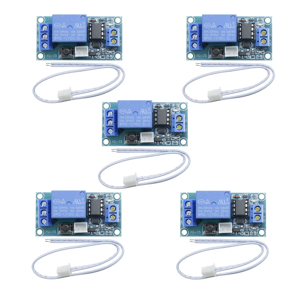 5PCS 12V Latching Relay Module With Touch Bistable Switch MCU Control - Image 1 of 4