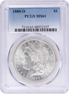 1880-O Morgan Silver Dollar MS61 PCGS - Picture 1 of 2
