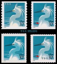 Snowy Egret 3829 3829A 3830 3830D Complete 37c American Wildlife Set MNH Buy Now