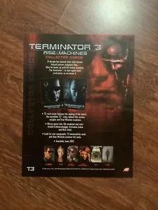 Terminator 3 Rise Of The Machines Trading cards Promo Poster 2003 - Picture 1 of 1