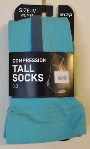CEP Compression Tall Socks Women size 3.0 (1V) Ice/Gray -NWT - Picture 1 of 2