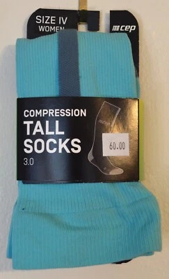 CEP Compression Tall Socks Women size 3.0 (1V) Ice/Gray -NWT - Image 1 of 2