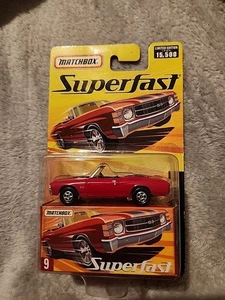 MATCHBOX SUPERFAST # 9 CHEVY CHEVELLE SS CONVERTIBLE, LE 1 OF 15,500 - Picture 1 of 2