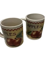 Set Of 4 Apples Coffee Mugs - Picture 1 of 7