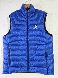 RLX Ralph Lauren Blue Sleeveless Puffer Quilted Down Vest Men's Size Large  - Picture 1 of 15