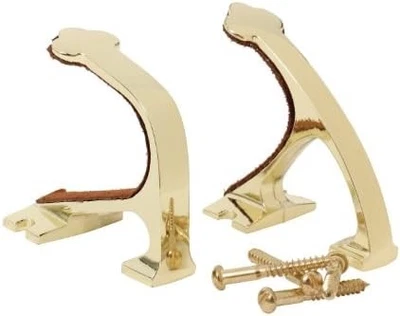 Allen Company Shotgun and Rifle Brass Wall Mount Hooks - Heavy-Duty Gun Rack - Image 1 of 4
