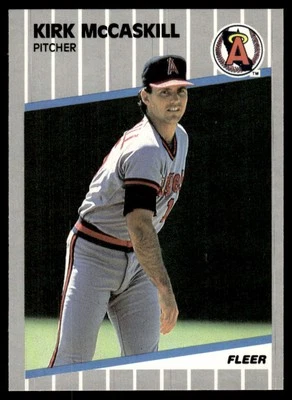 1989 Fleer Kirk McCaskill California Angels #483 Pack Fresh - Image 1 of 2