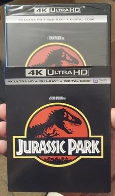 JURASSIC PARK 1993 4K UHD + BLU-RAY + SLIPCOVER + DIGITAL  STEVEN SPIELBERG OOP - Imagem 1 de 4