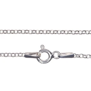 925 Sterling Silver Necklace Chain Mini Belcher Rolo Stamped 24inch 1.5mm Gift - Picture 1 of 19