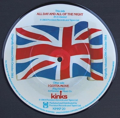 Kinks- All Day And All Of The Night- PRT Records KINKP 20- UK 1983 Picture Disc - Image 1 of 3
