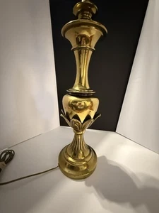 Vintage Brass Table Lamp – 27” Tall – Ornate Hollywood Regency Style - Picture 1 of 4