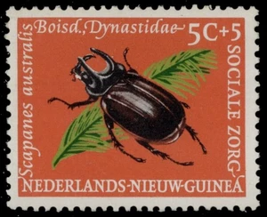 NETHERLANDS NEW GUINEA B27 - Rhinoceros Beetle "Scapanes australis" (pc36456) - Picture 1 of 1