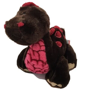 Webkinz Cocoa Dinosaur Dino Brown Red Pink HM338 Ganz Plush 9" Toy Lovey No Code - Picture 1 of 10