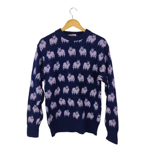 Jersey de lana de oveja vintage púrpura Gleneagles para mujer talla mediana - Imagen 1 de 4