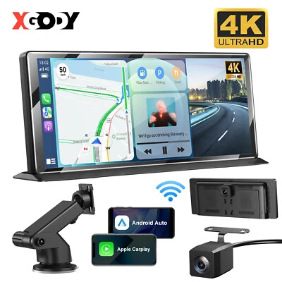 11.3" 2 DIN Dashcam Wireless Apple CarPlay Android Auto Rückfahrkamera Radio 4K - Bild 1 von 4