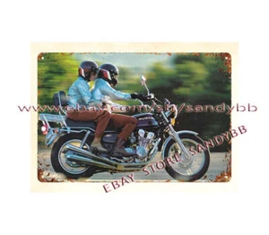 1980 Motorcycle Biker Enthusiasts Christmas gift for him CB750K metal tin sign - Picture 1 of 4