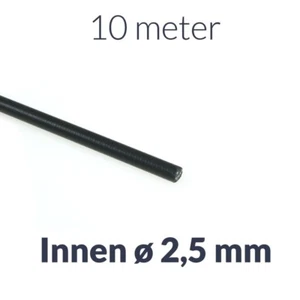 10m x Bowdenzughülle schwarz innen ø2,5mm für Moped Motorrad Bremse Kupplung Gas - Picture 1 of 1